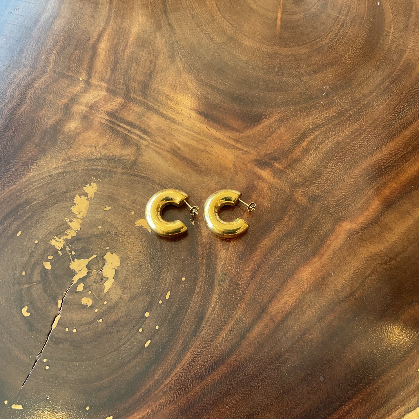 Arracada Chunky Macarrón Del Desierto