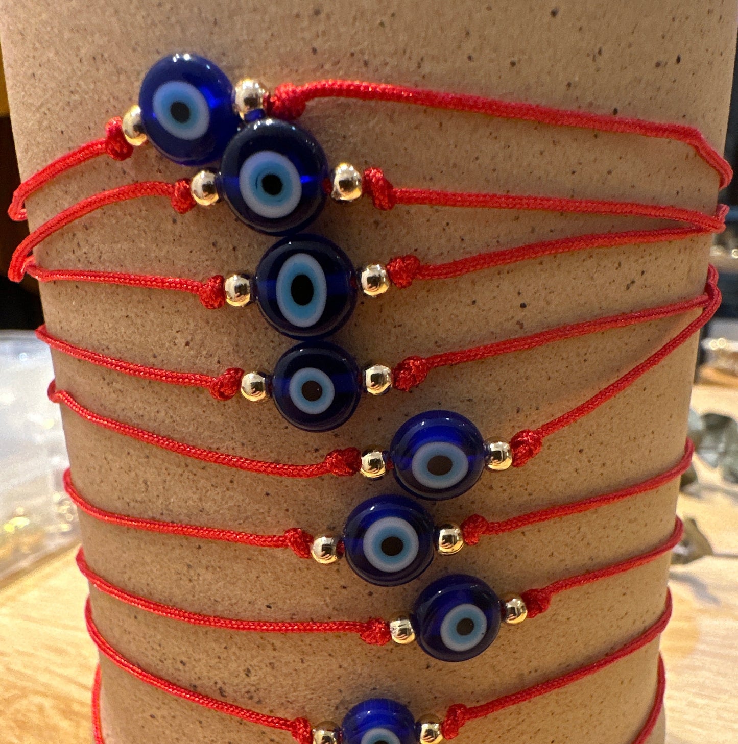 Pulsera roja ojo turco