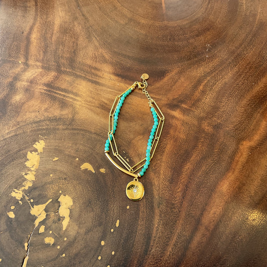 Pulsera Mística Turqueza Del Desierto