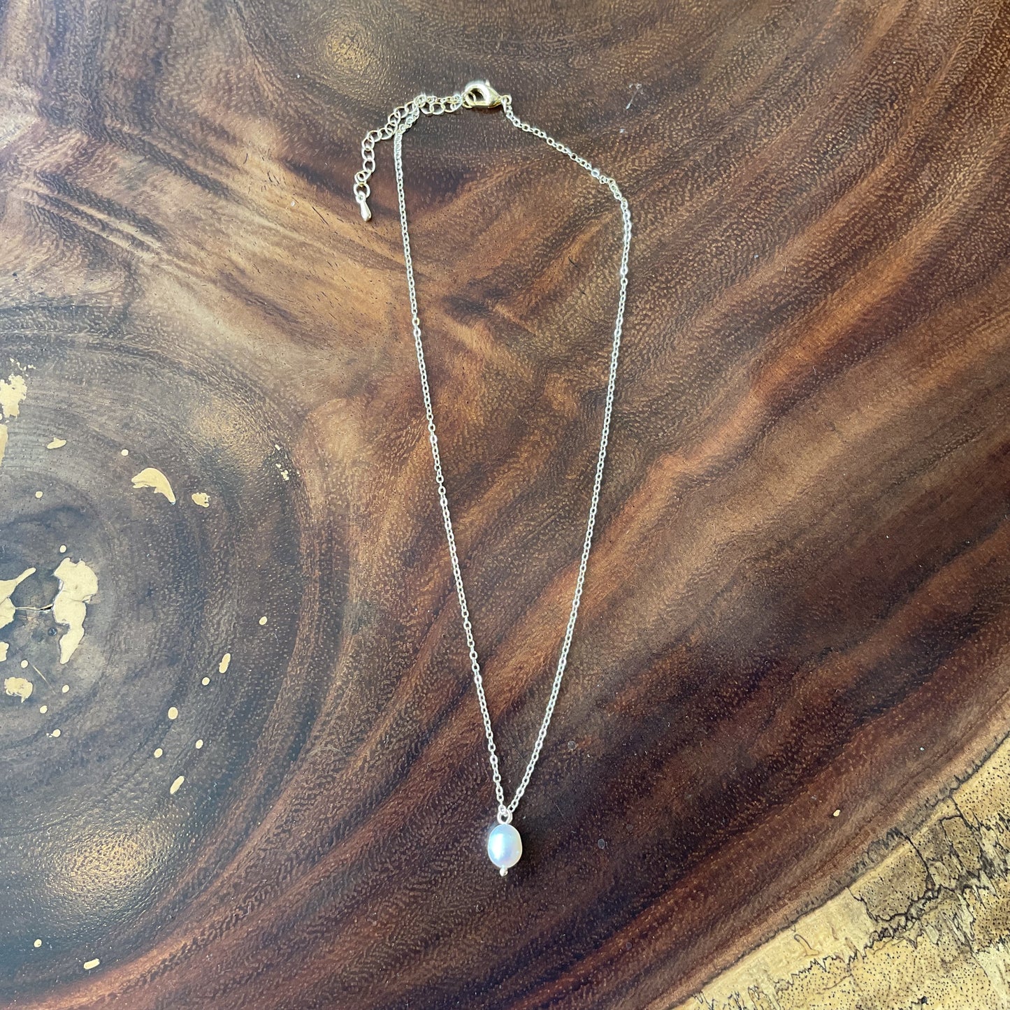 Collar Perlita Simple Del Desierto