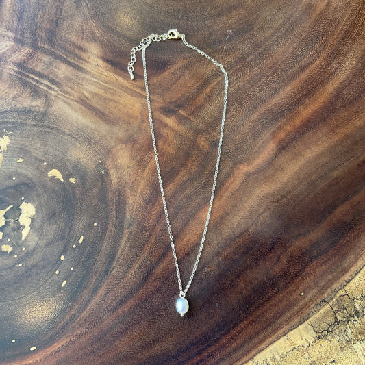 Collar Perlita Simple Del Desierto